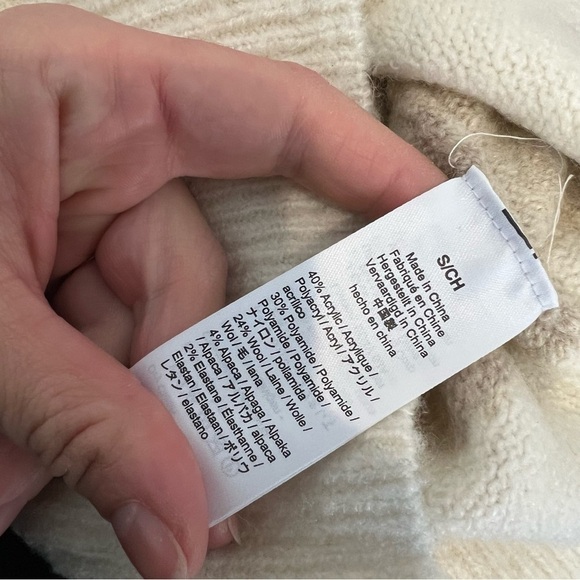 Madewell Stripe-Sleeve Geo Pullover Sweater - Picture 9 of 13